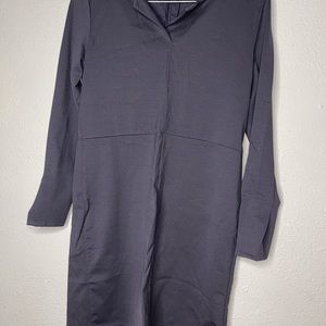 COS Long Sleeve Navy Blue Dress